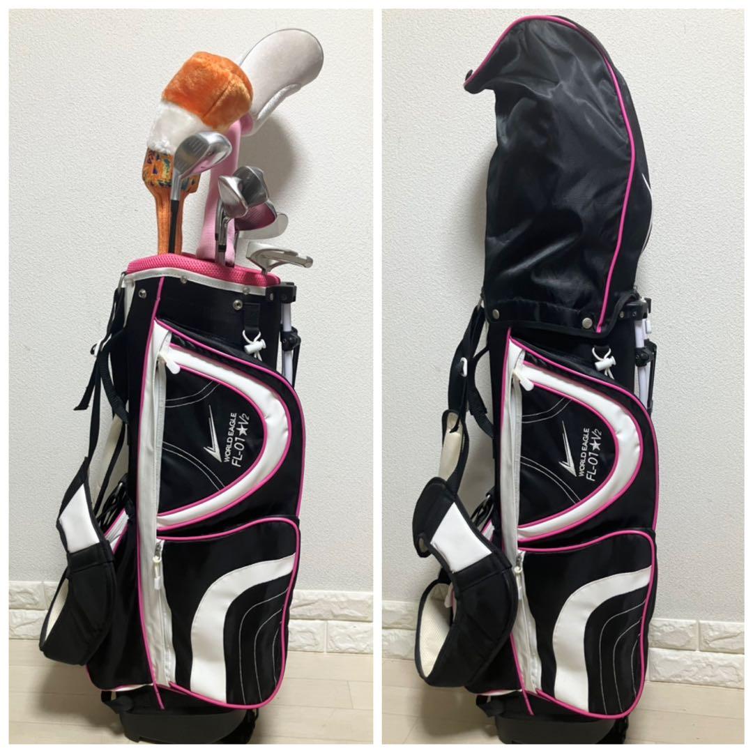 レディースゴルフセット OnreD/WORLDEAGLE他クラブ計8本バック付