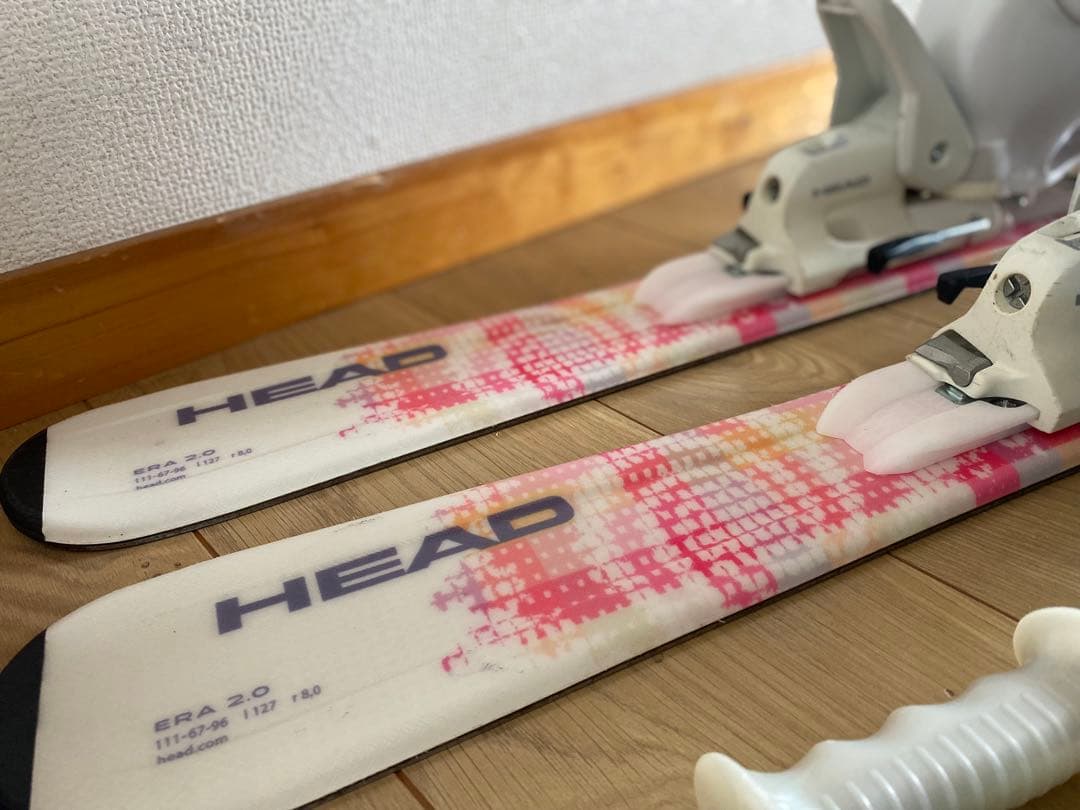 ス*）様 HEAD JOY 127cmジュニア スキー 4点セット ブーツサイズ