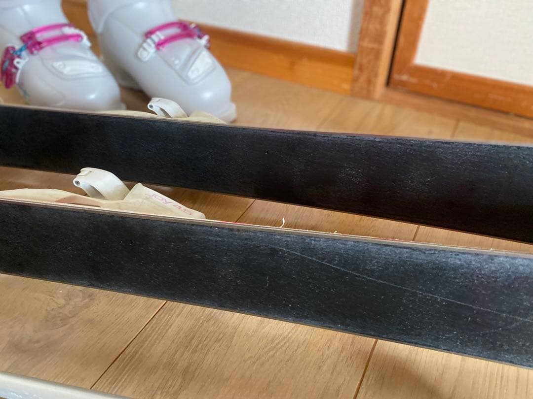 ス*）様 HEAD JOY 127cmジュニア スキー 4点セット ブーツサイズ