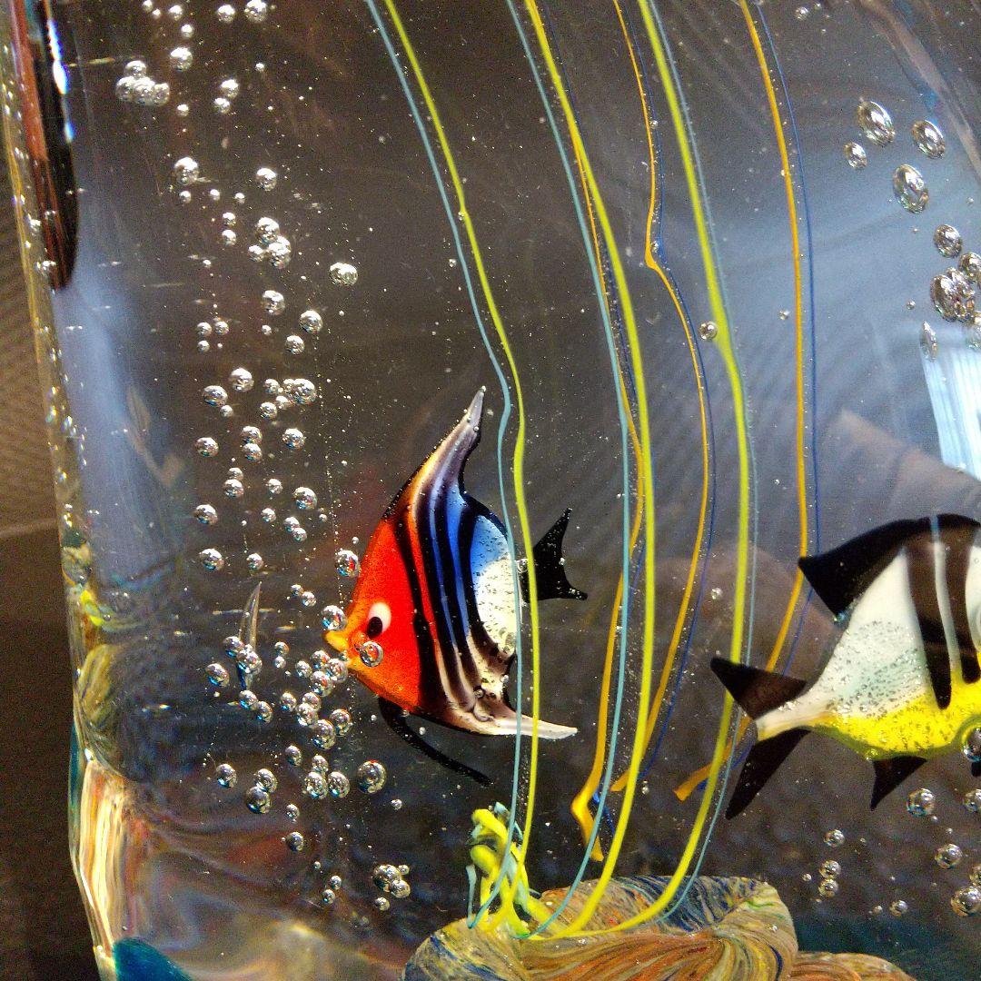 ベネチアングラス 置物 ムラ―ノガラス アクアリウム伝統工芸品