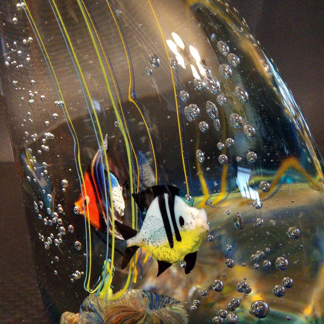 ベネチアングラス 置物 ムラ―ノガラス アクアリウム伝統工芸品