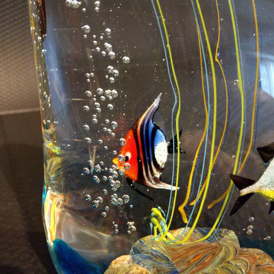 ベネチアングラス 置物 ムラ―ノガラス アクアリウム伝統工芸品