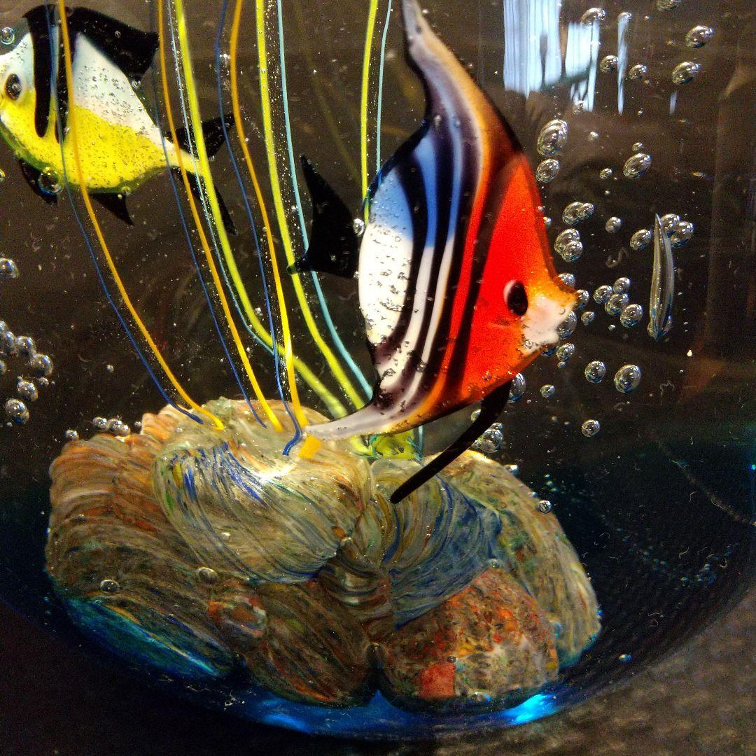 ベネチアングラス 置物 ムラ―ノガラス アクアリウム伝統工芸品