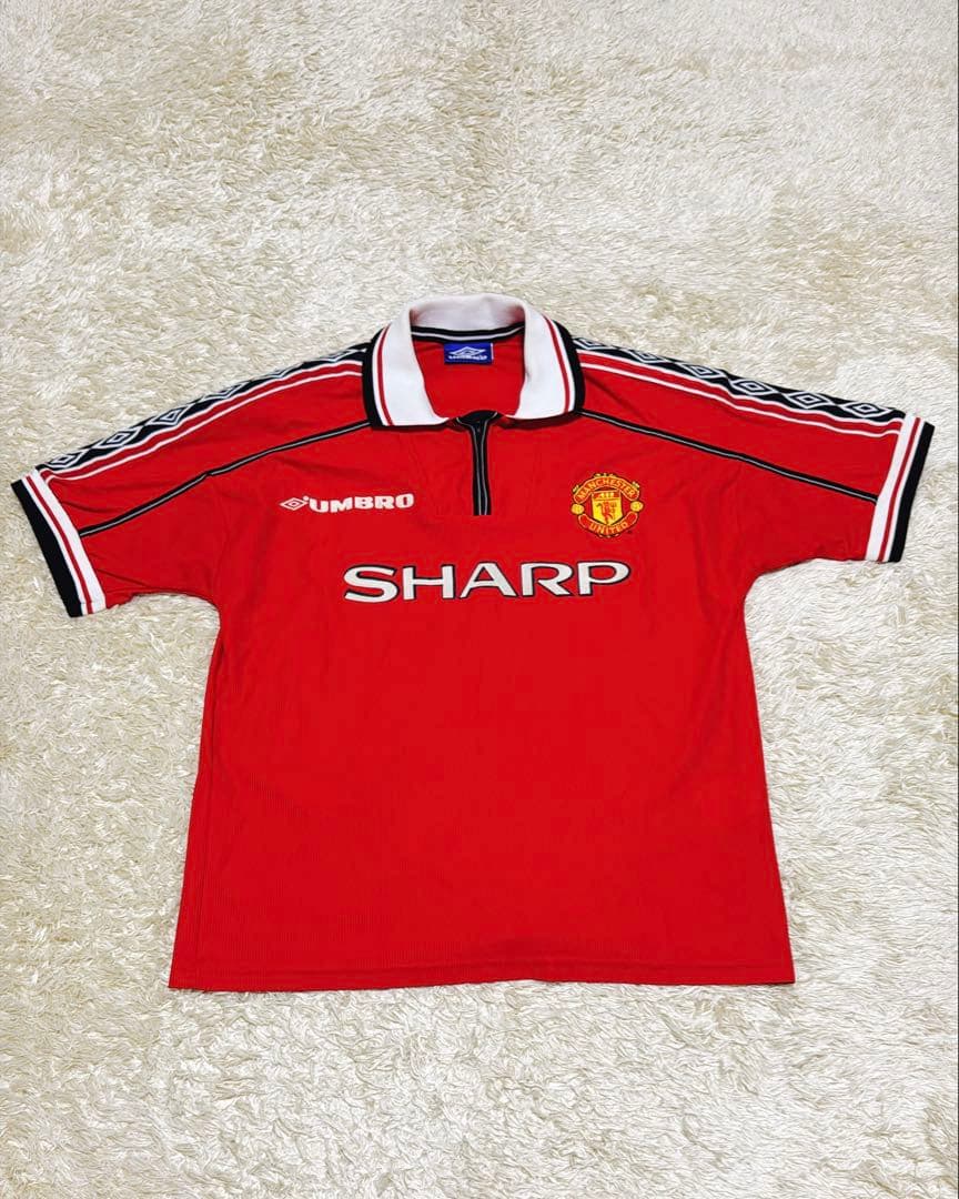 希少✨イングランド製　マンチェスターユナイテッド　ユニフォーム　ゲームシャツ