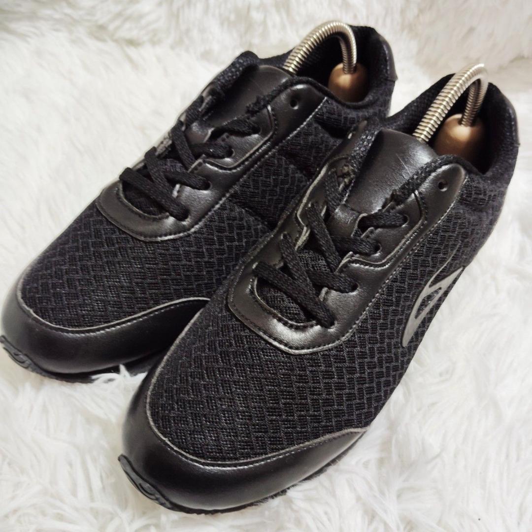 未使用級！ベネシュ BENESU レースアップ オールブラック 最終価格 23㎝