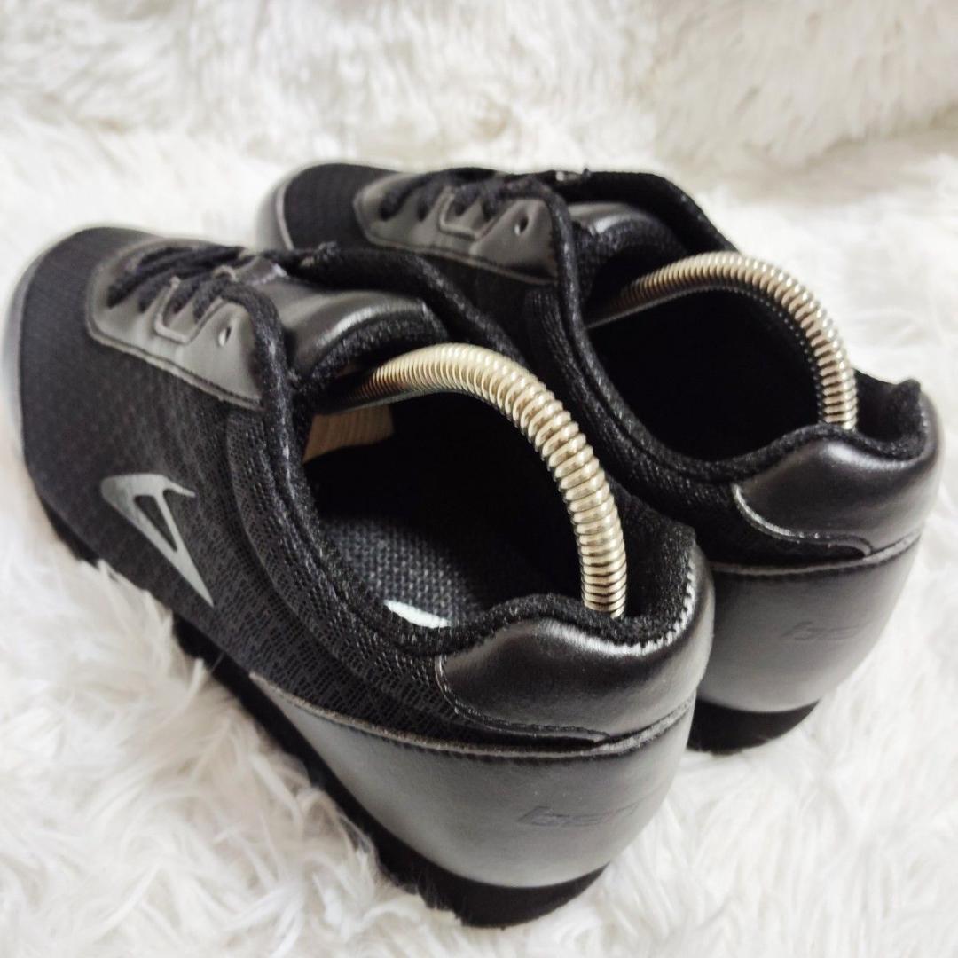 未使用級！ベネシュ BENESU レースアップ オールブラック 最終価格 23㎝