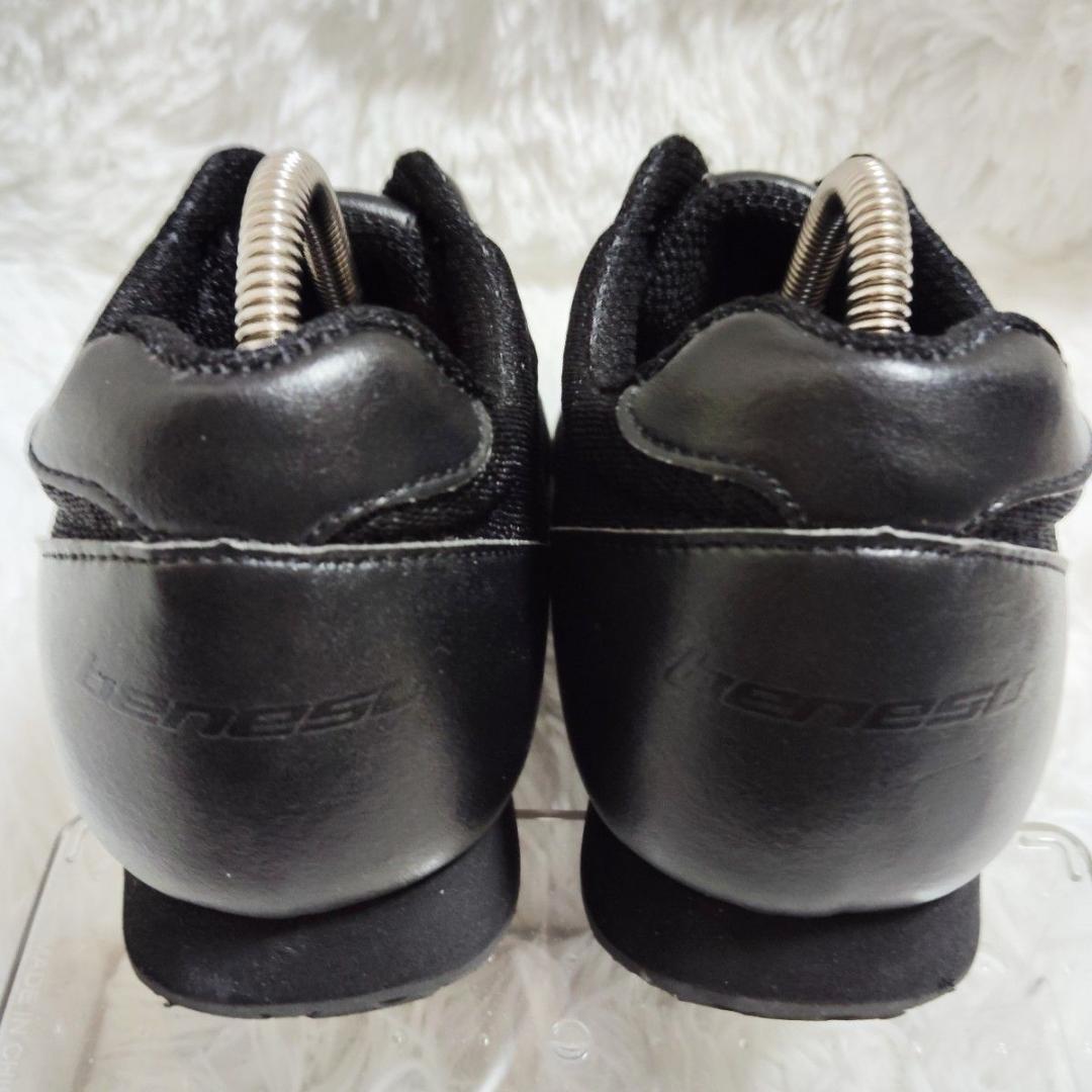 未使用級！ベネシュ BENESU レースアップ オールブラック 最終価格 23㎝