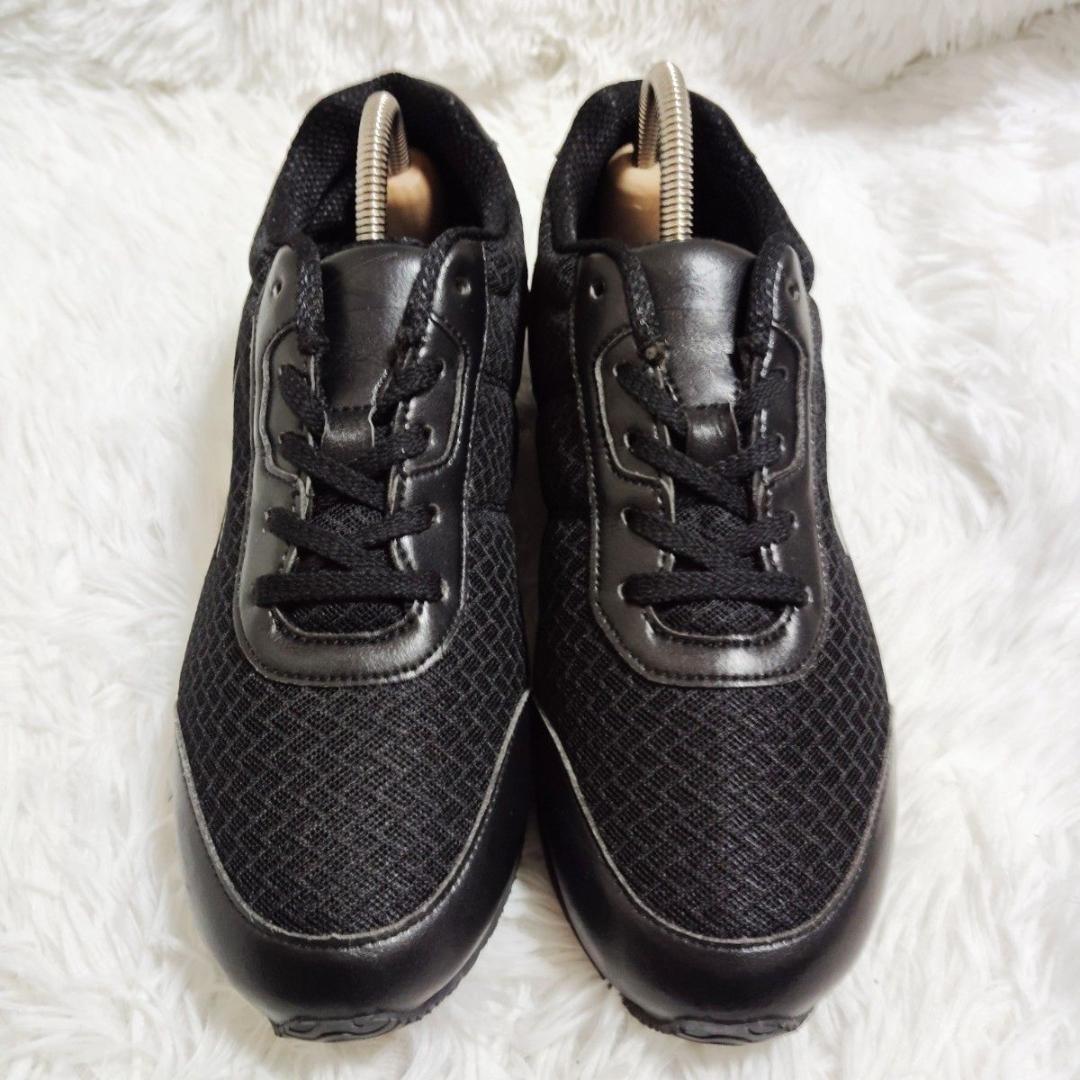 未使用級！ベネシュ BENESU レースアップ オールブラック 最終価格 23㎝