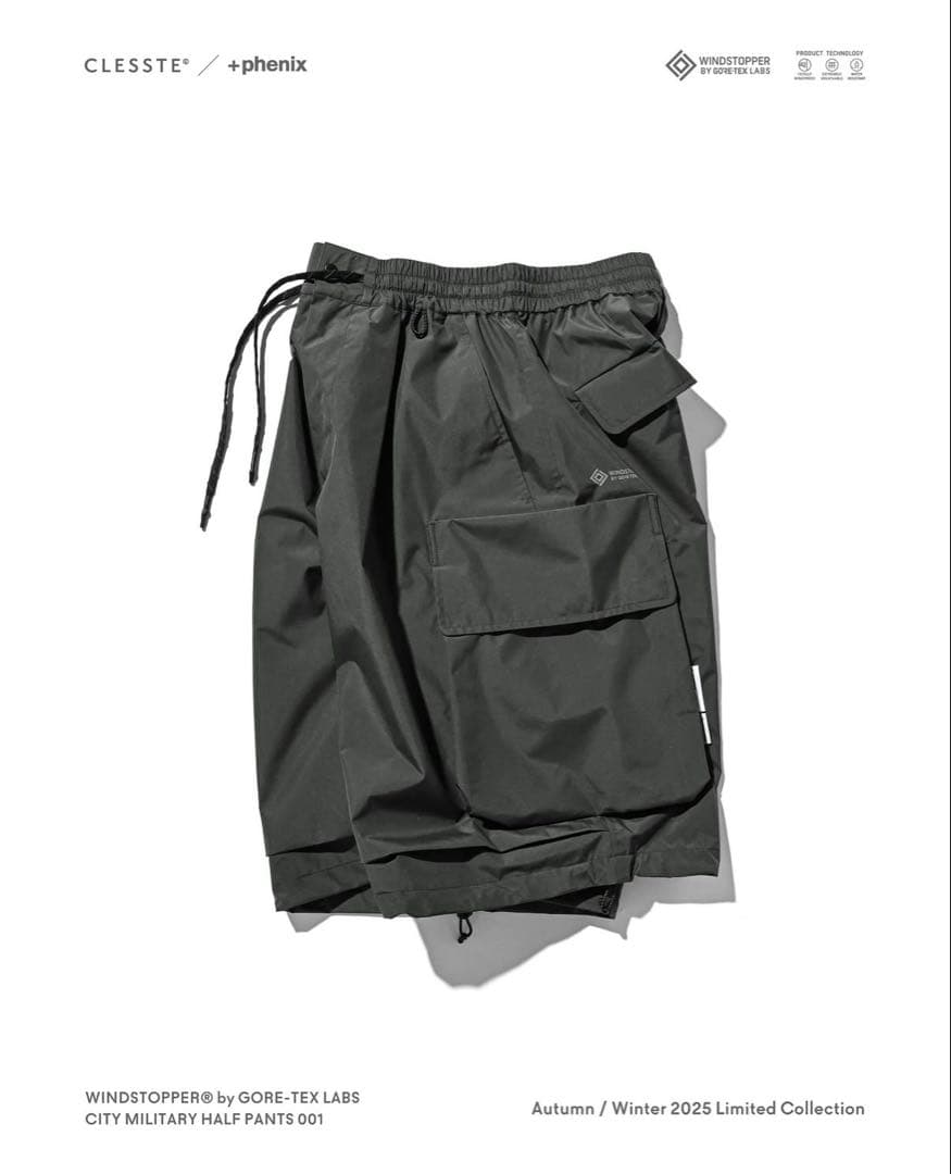 +PHENIX WINDSTOPPER® MILITARY HALF PANTS