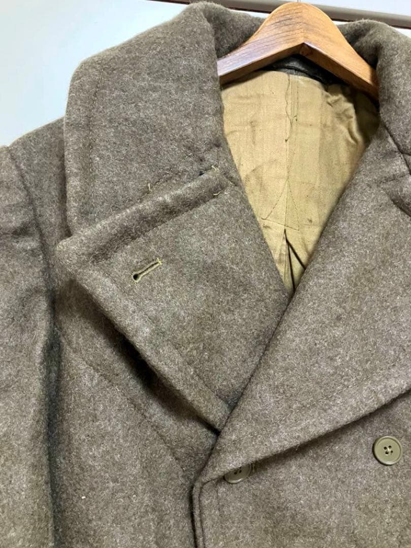 Euro VINTAGE 50s ギリシャ軍 ウールダブルコート ミリタリー