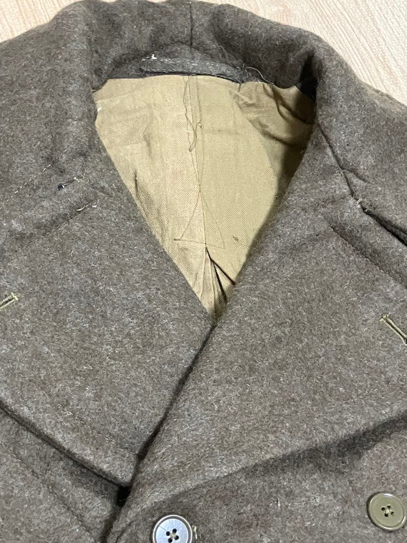 Euro VINTAGE 50s ギリシャ軍 ウールダブルコート ミリタリー
