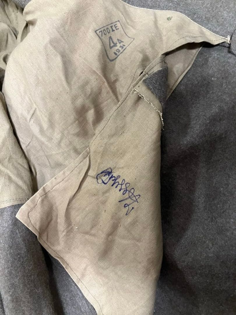 Euro VINTAGE 50s ギリシャ軍 ウールダブルコート ミリタリー