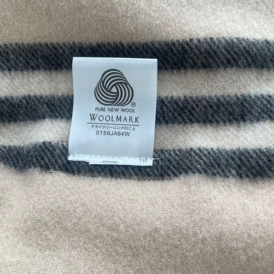 BURBERRY ウールひざ掛け チェック柄 ラムウール 日本製