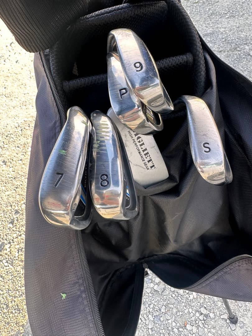 BIGLIETT ゴルフバッグ・アイアン付き