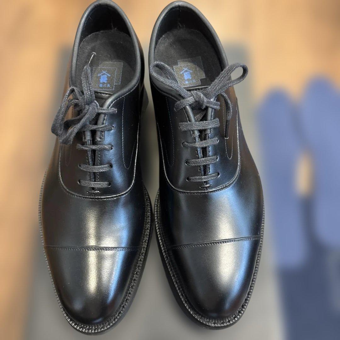 三陽山長　防水　友二郎　ストレートチップ ブラック　7.5（25.5）