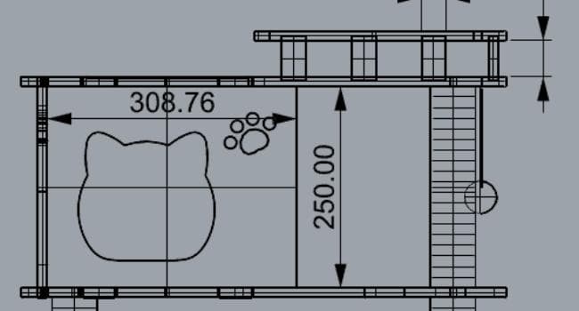 マット付 天空のキャットタワー 木製 宇宙船　展望台　多頭飼い 大型 168cm