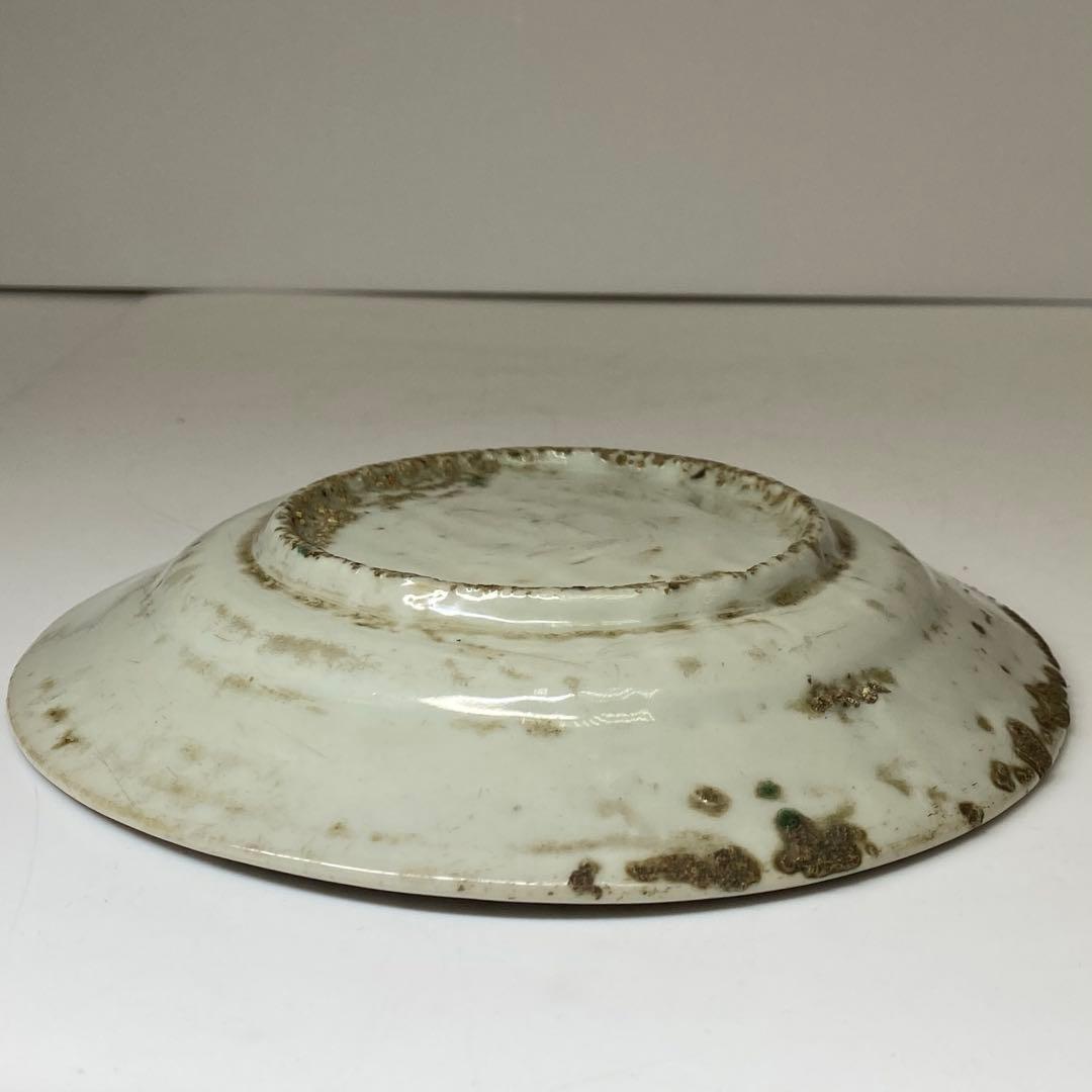 中国明時代 呉州赤絵皿 w18cm 東キ7-1213④ タカト