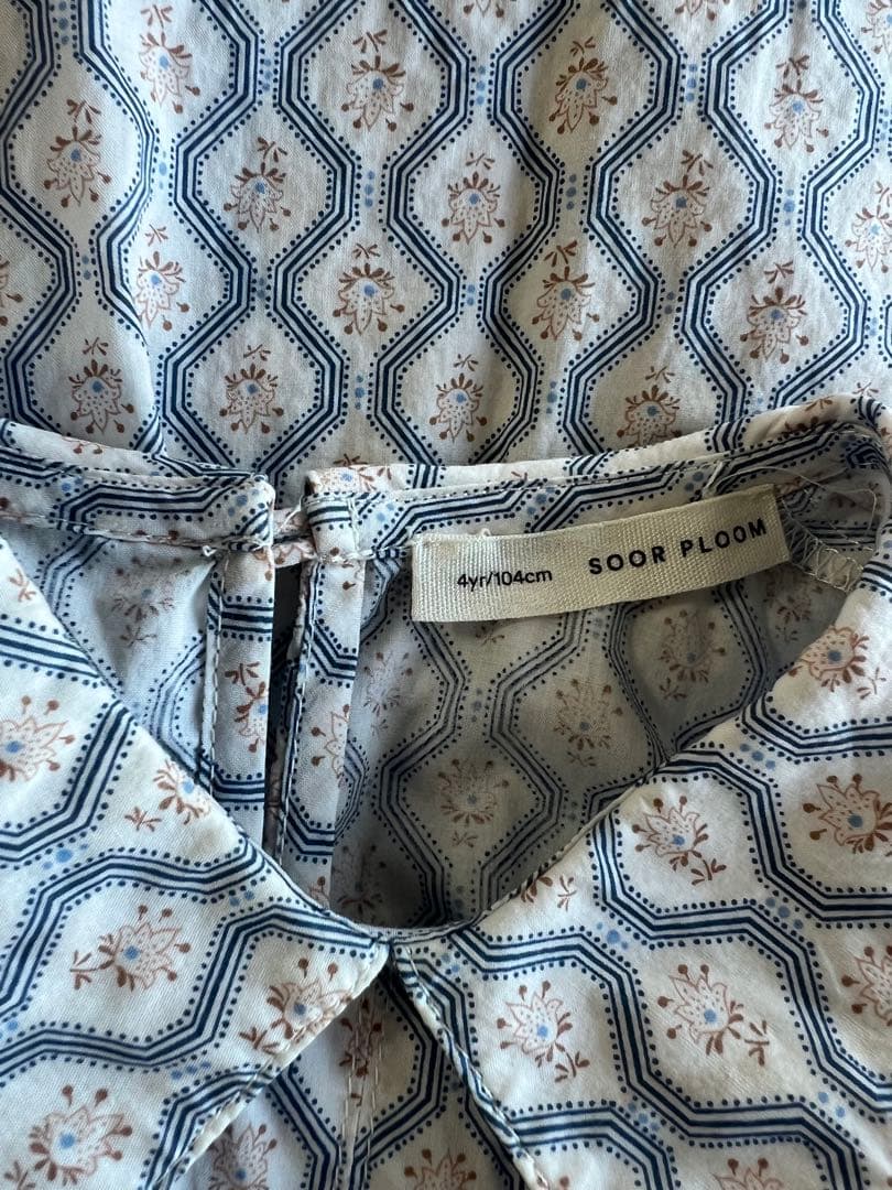 soor ploom ハニカム柄ドレス　4y