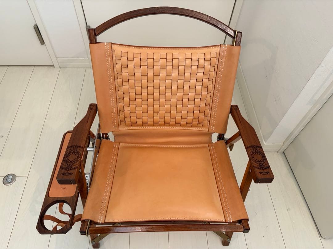 カーミットチェア　ウォールナット　ピノワークスレザー　フルカスタム