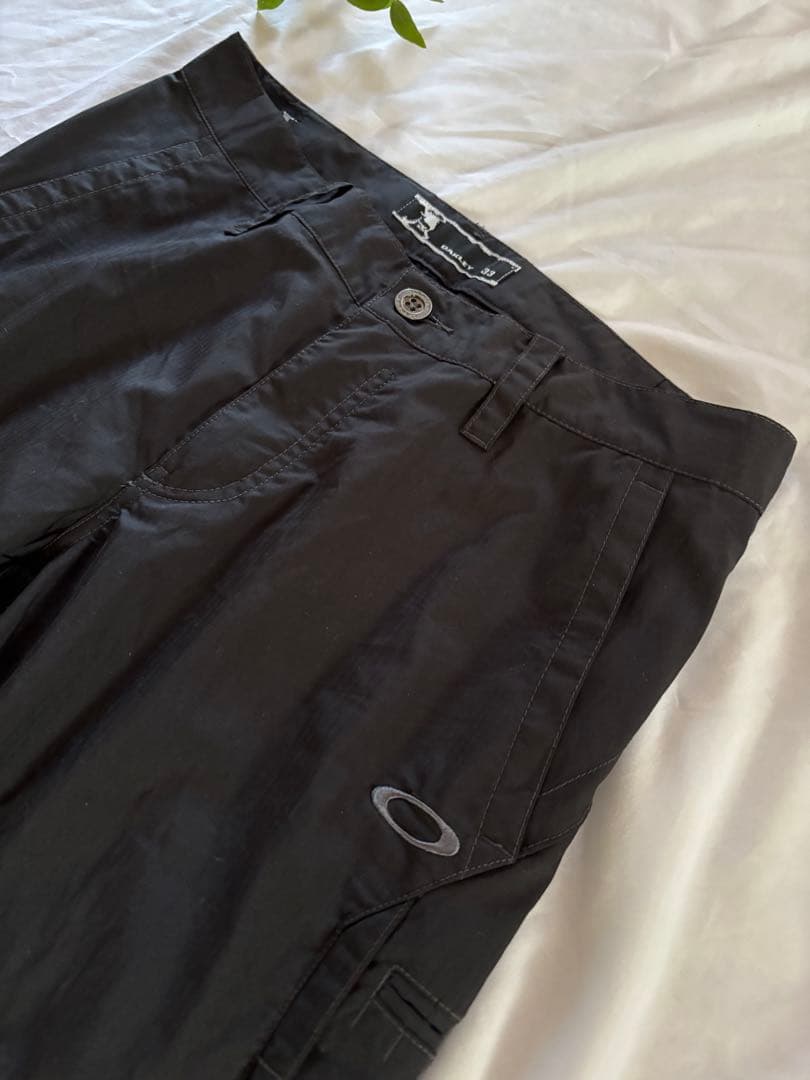 美品✨Oakley オークリー　ゴルフウェア　黒パンツ　スカル刺繍　サイズ33