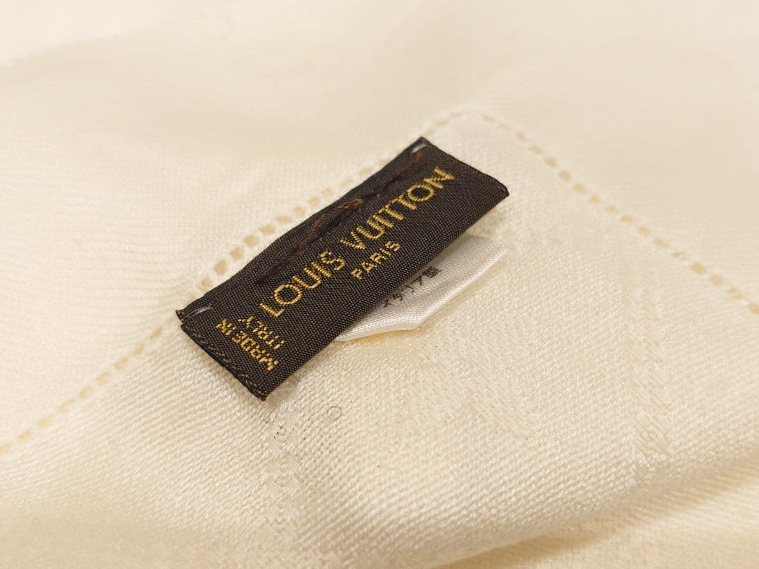【Louis Vuitton】 ストール アイボリー