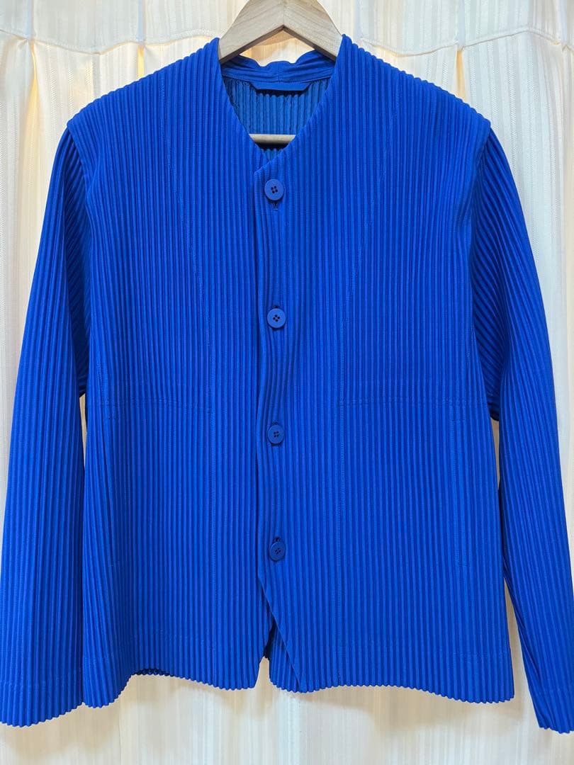 オムプリッセ/青サイズ2美品/セットアップ有り