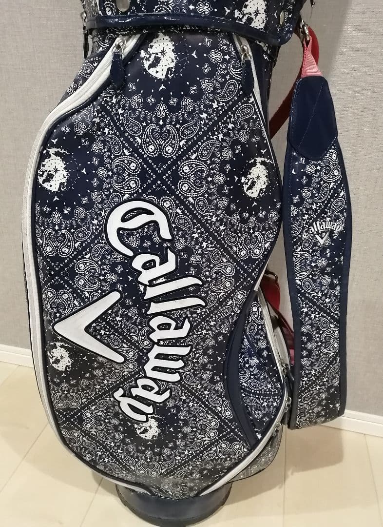 Callaway キャディバッグ ネイビー バンダナ柄