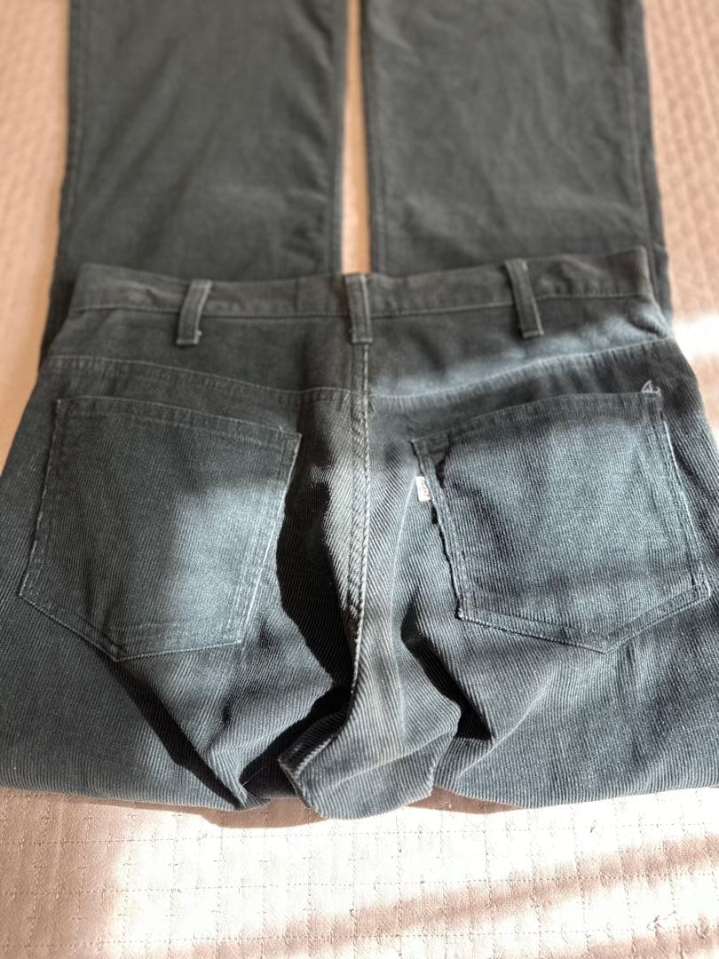 70s usa製 levi's 646 ブラックコーデュロイ　フレア　ベルボトム