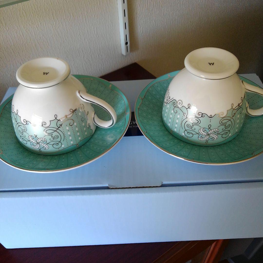 こ*の様 WE DGWOOD コ━ヒ━カップペア　箱付きお値下げ 本日中お買いあ