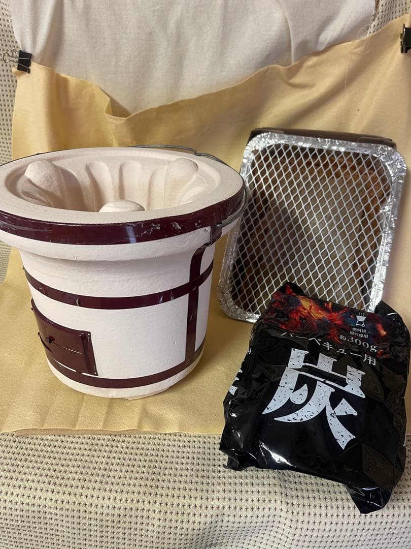 七輪 本格的七輪 インスタント網と炭付