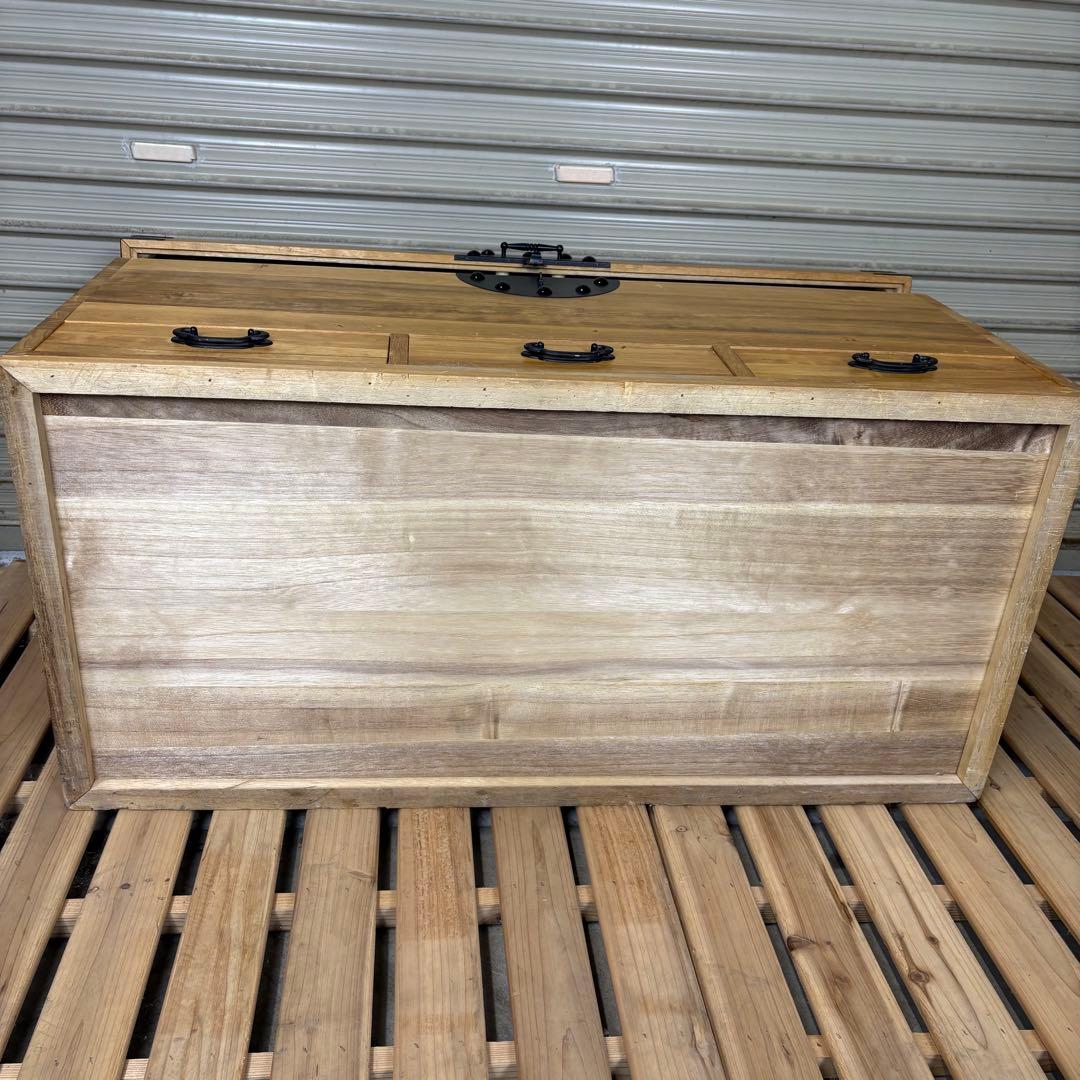 【送料込】昭和レトロ　収納箱　着物収納ケース　木製　ヴィンテージ　レトロ家具