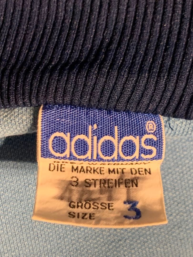 adidas デサント製　トラックジャケット　70s 80s ブルー