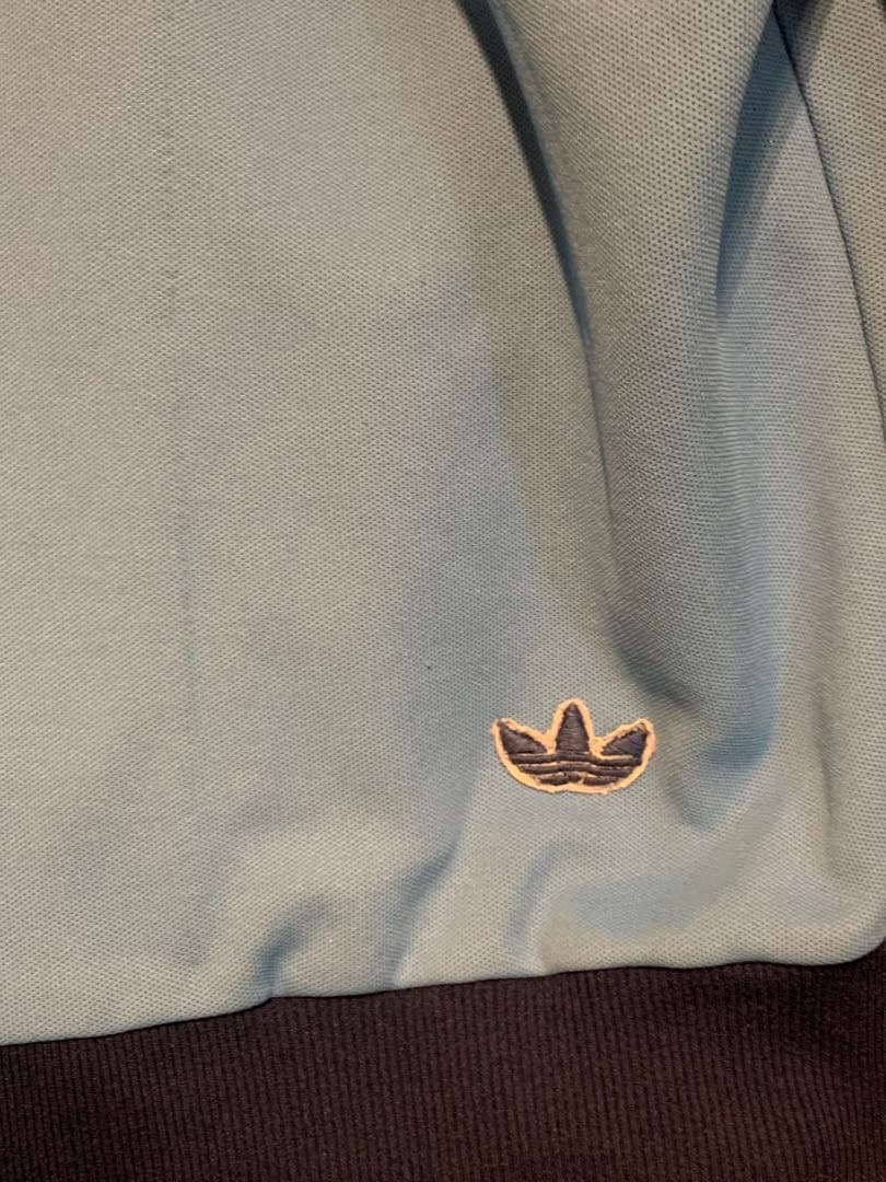 adidas デサント製　トラックジャケット　70s 80s ブルー