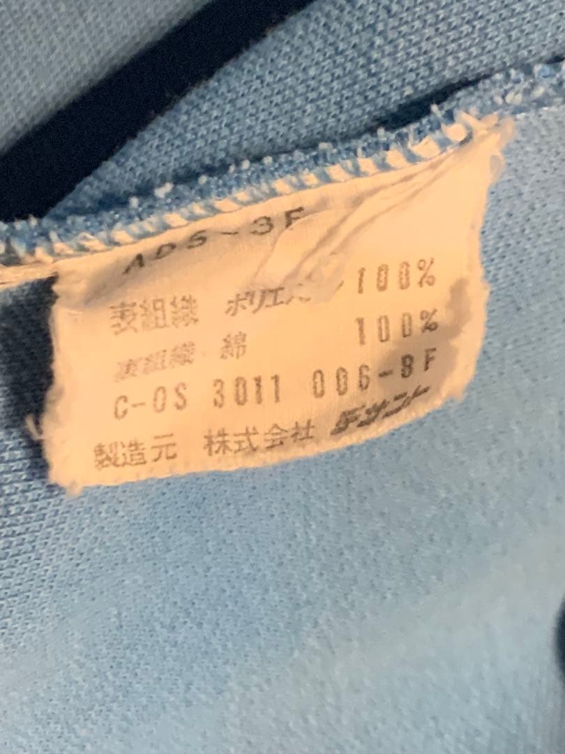 adidas デサント製　トラックジャケット　70s 80s ブルー