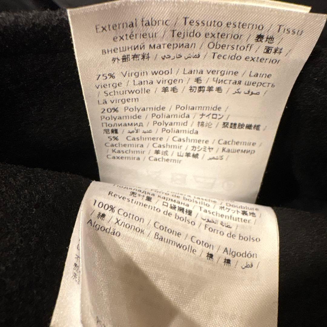 VALENTINOヴァレンティノ　pコート　ピーコート　スタッズ　レザー襟