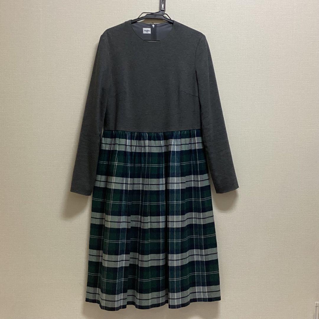 【超美品】ファミリアの長袖ワンピース 160 卒業式・入学式に！