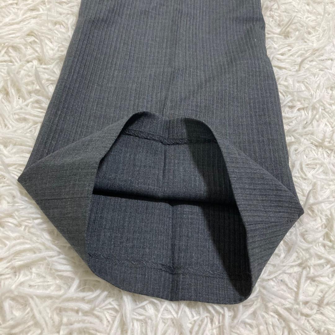 13272✨プラダ スーツ セットアップ ウール100% グレーストライプ 44