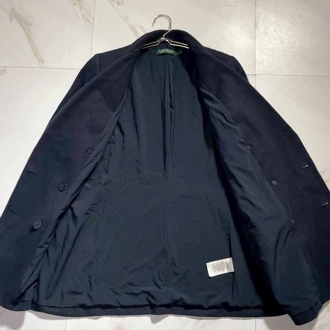 サイズ6✨ローレンラルフローレン 紺ブレ テーラードジャケット ダブル 銀ボタン