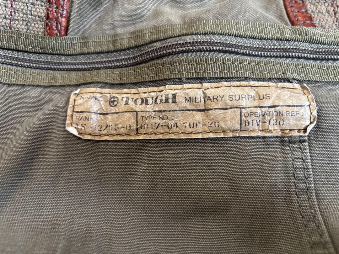 値下げ TOUGH MILITARY SURPLUS Bostonbag