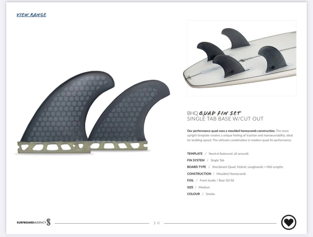 ブラックハート　BHQ クアッドフィン　セット　フューチャーフィン　ボックス