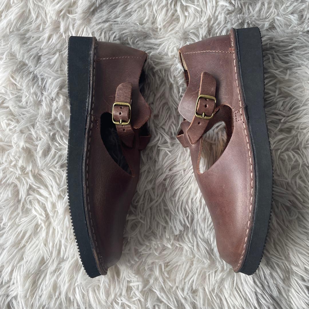 【極美品】オーガニックハンドルーム 23㎝ ブラウン系