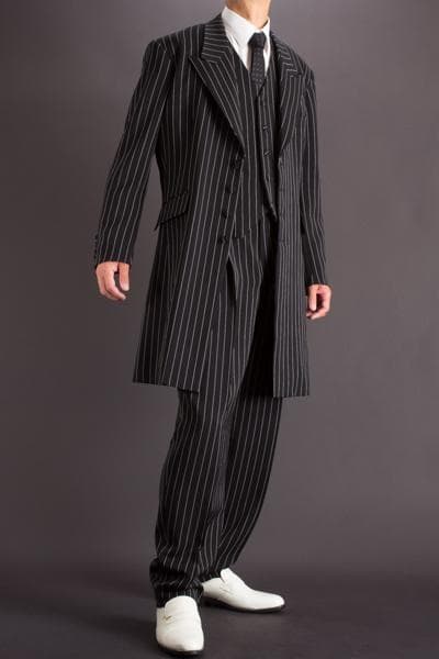 新品未使用 上野屋 ズートスーツ zoot suit ペンシルストライプ