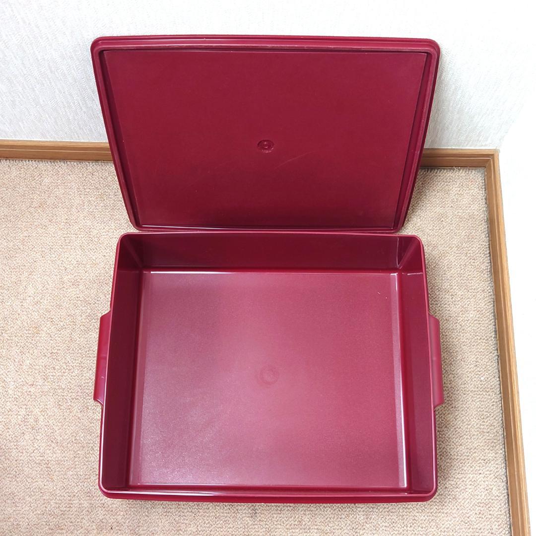 タッパーウェア スーパーケース レッド 6点セット　バラ売りOK