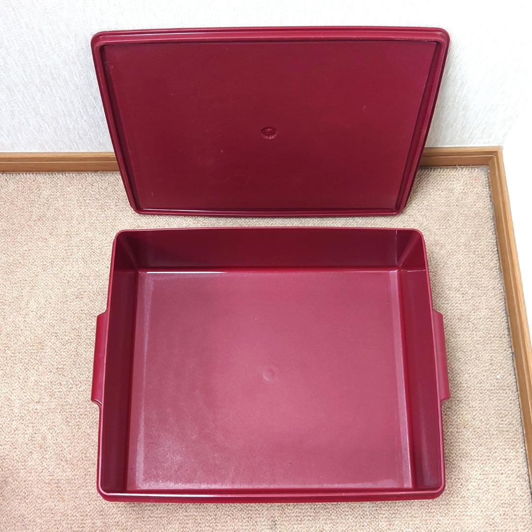 タッパーウェア スーパーケース レッド 6点セット　バラ売りOK