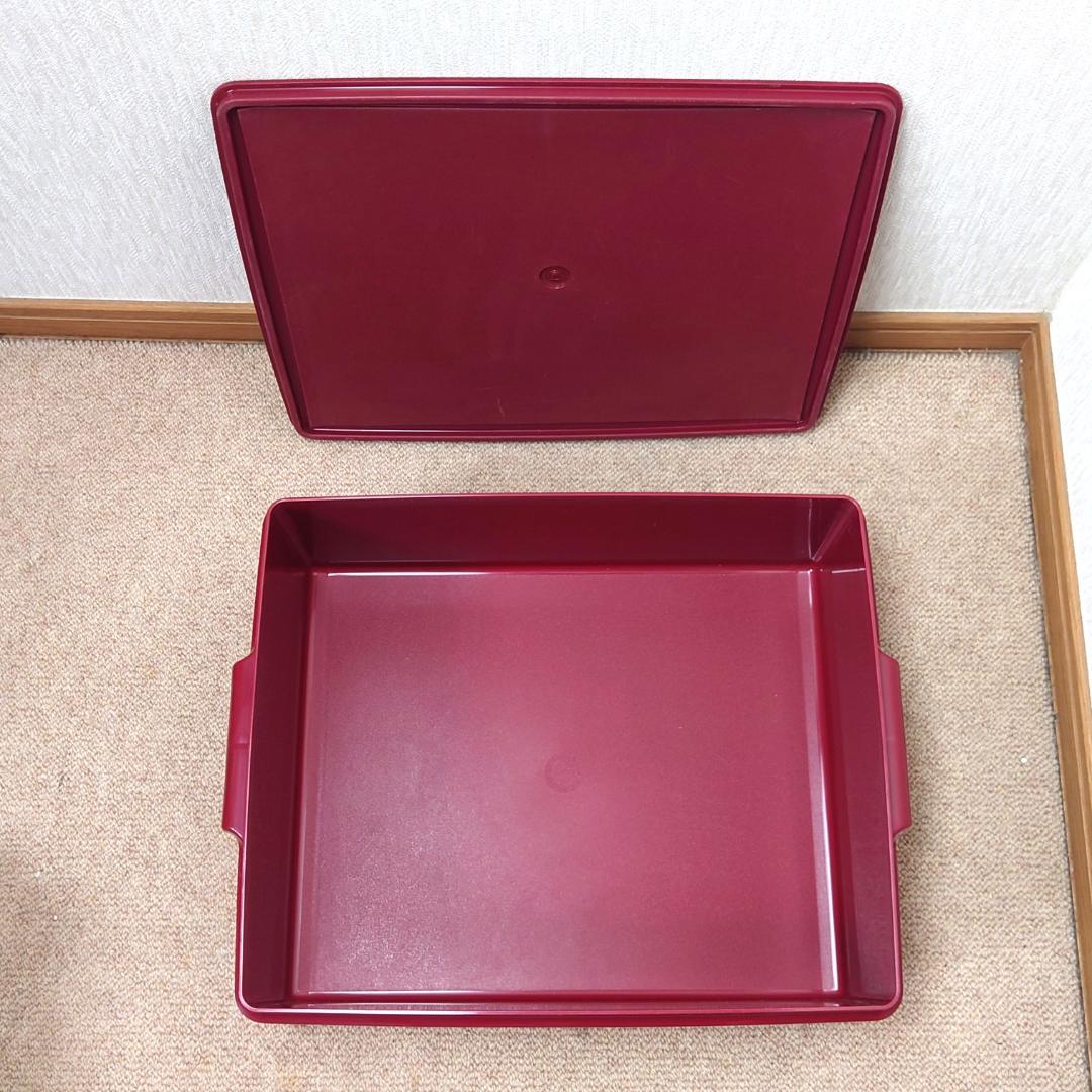 タッパーウェア スーパーケース レッド 6点セット　バラ売りOK