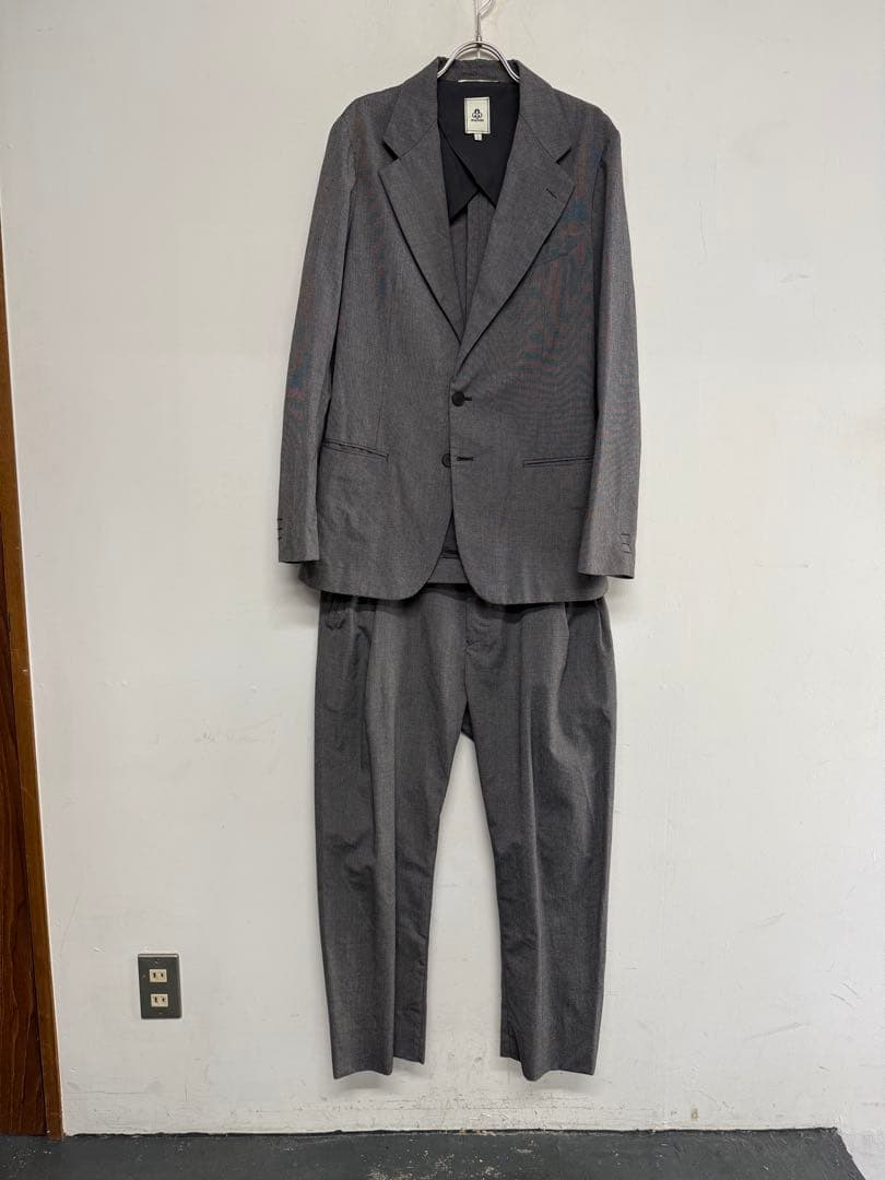 美品！mandoマンドゥ ジャケットセットアップ スーツ グレー 灰 1 ＝ML