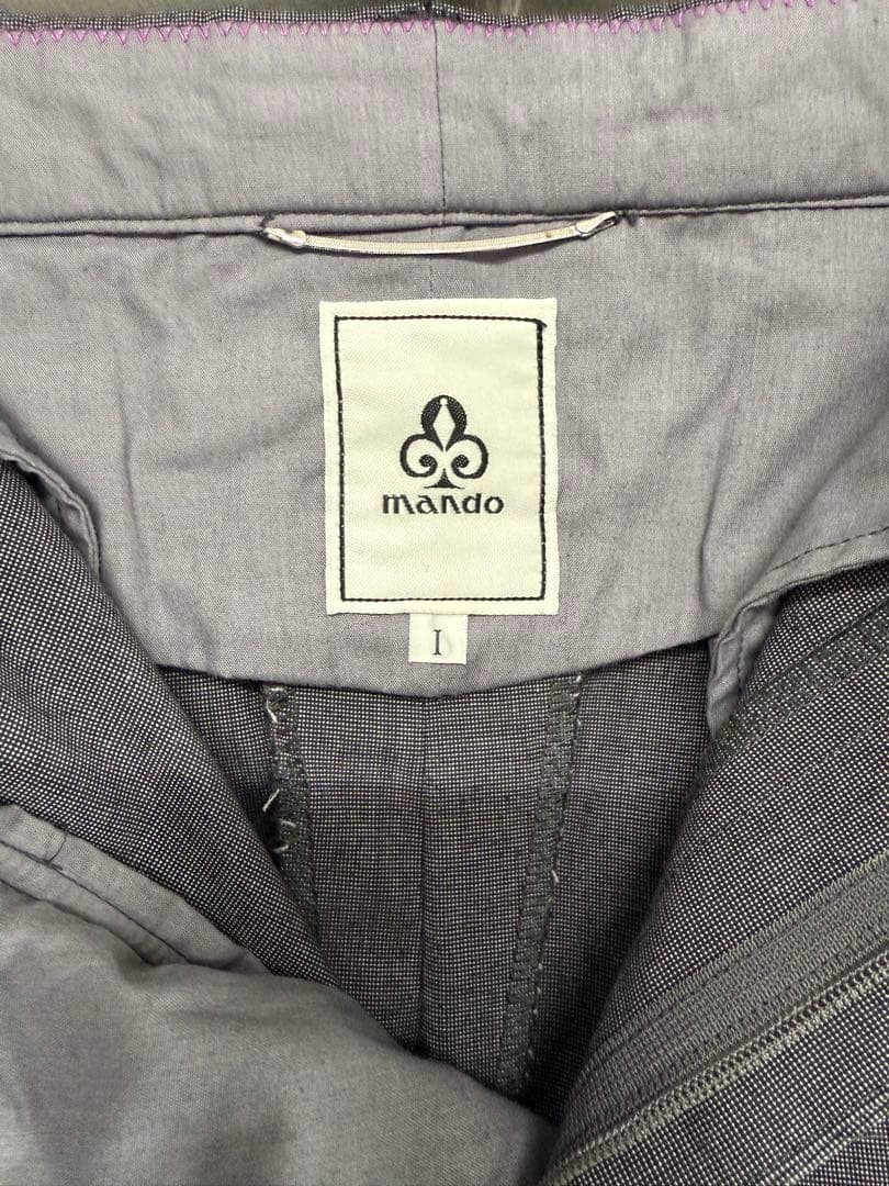 美品！mandoマンドゥ ジャケットセットアップ スーツ グレー 灰 1 ＝ML