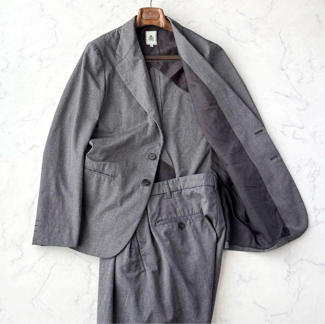 美品！mandoマンドゥ ジャケットセットアップ スーツ グレー 灰 1 ＝ML