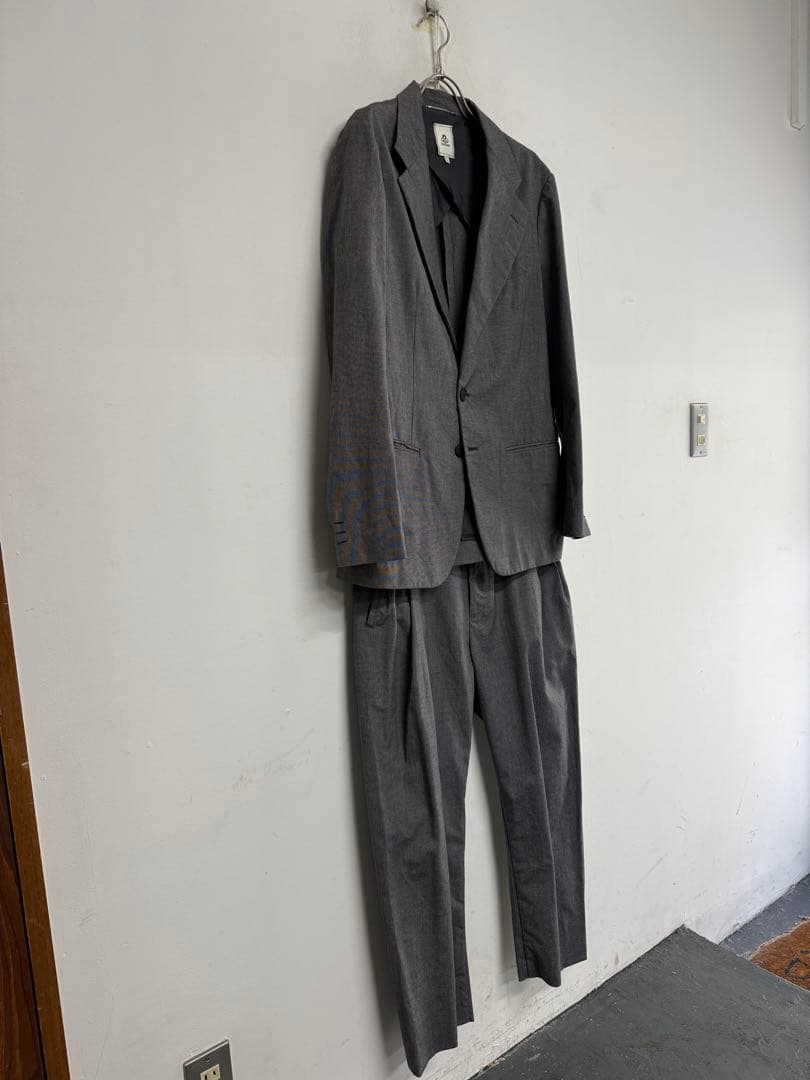 美品！mandoマンドゥ ジャケットセットアップ スーツ グレー 灰 1 ＝ML