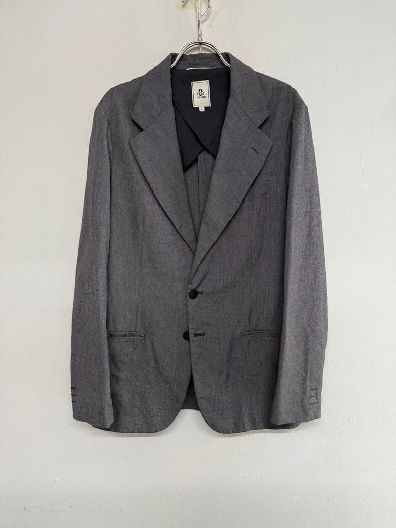 美品！mandoマンドゥ ジャケットセットアップ スーツ グレー 灰 1 ＝ML
